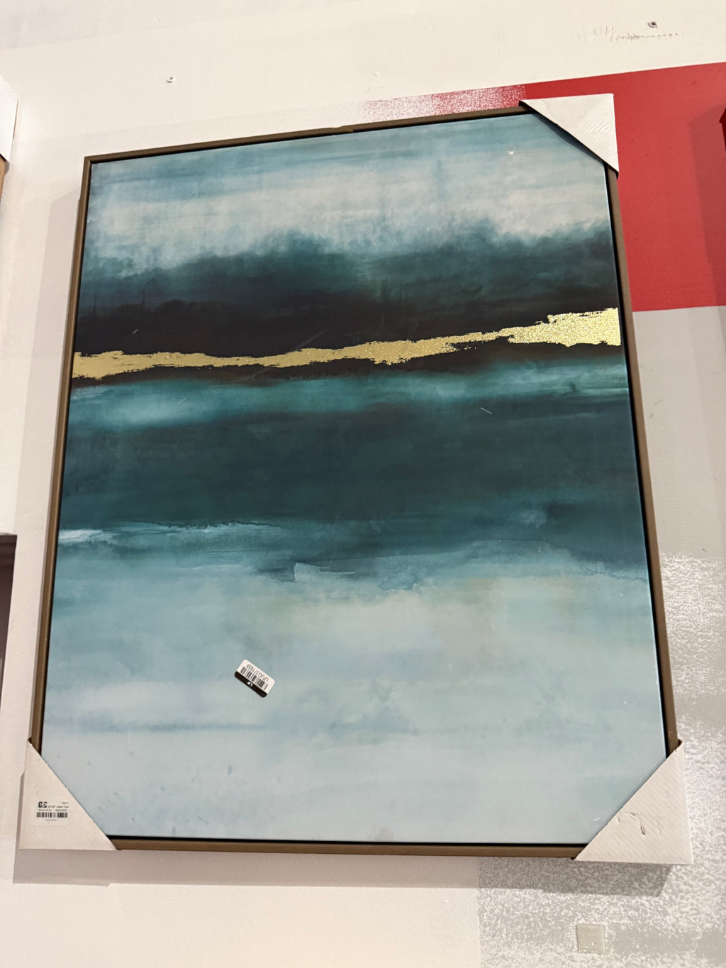 24"x30" Jewel Tone Abstract Canvas Framed Art - Threshold™