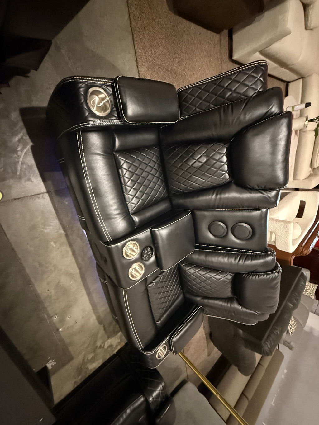 Ajaipal 2 Piece Power Reclining Breathing Faux Leather with LED and Reading Light Living Room Set (Set of 2)