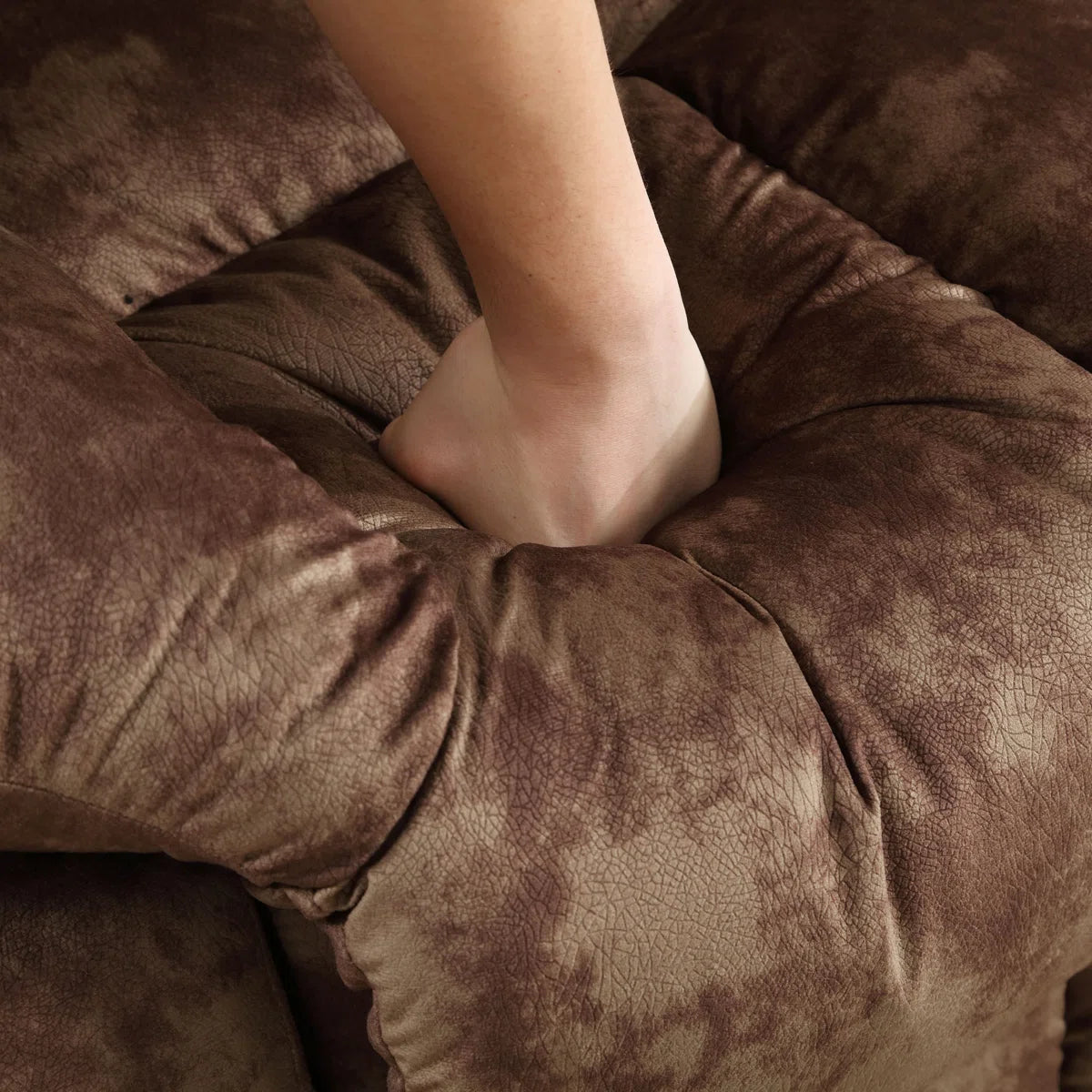 Edilmar 83.1'' Wide Contemporary and Overstuffed Manual Reclining Sofa with Wide Backrest