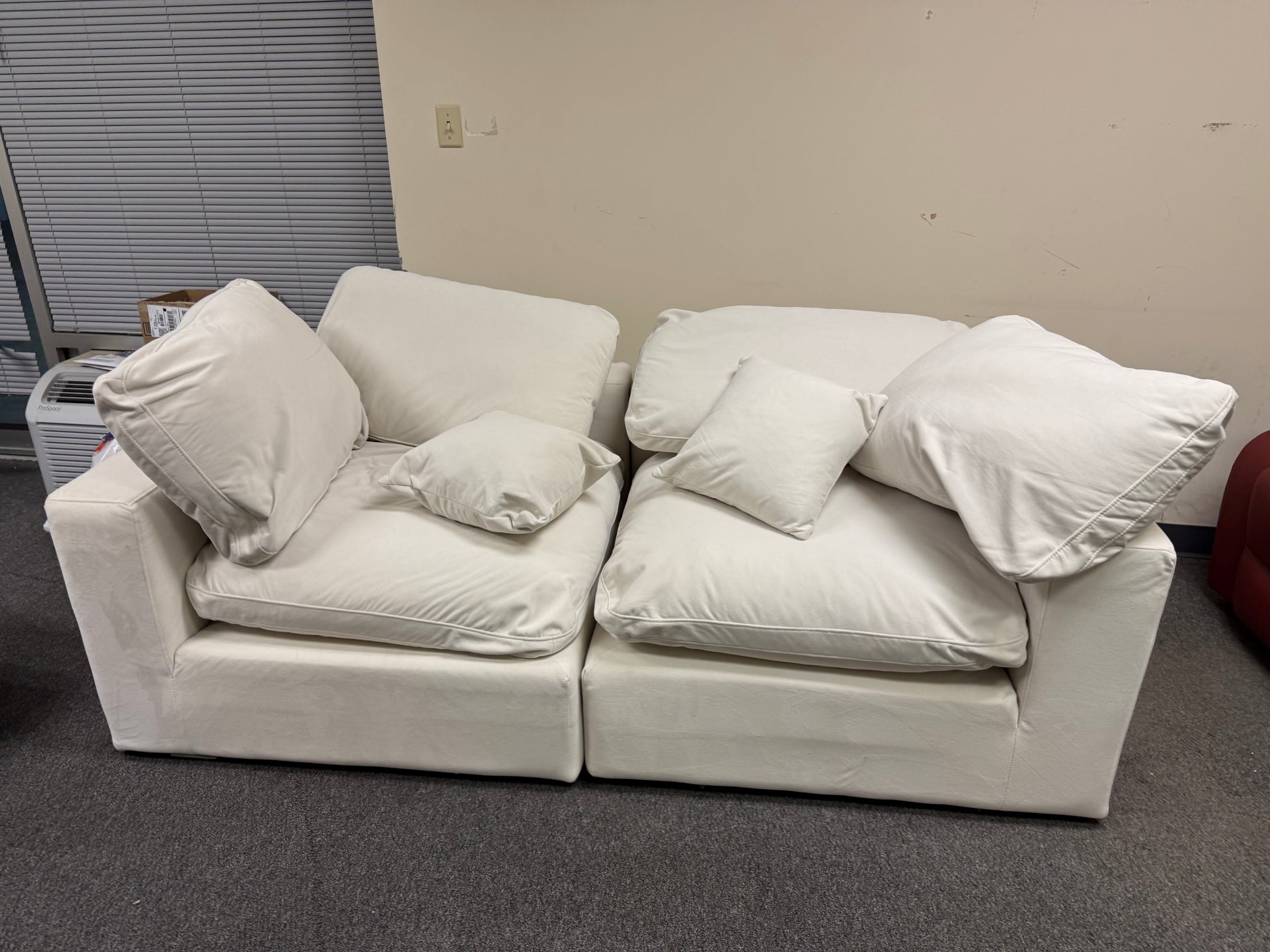 80" Down-Filled Modular Sectional Sofa for Living Room