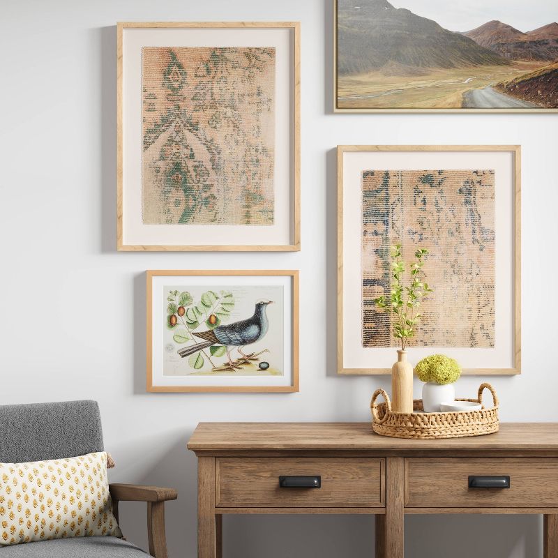 (Set of 2) 24" x 30" Textured Fabric Framed Wall Art - Threshold™