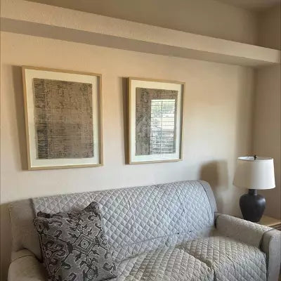 (Set of 2) 24" x 30" Textured Fabric Framed Wall Art - Threshold™