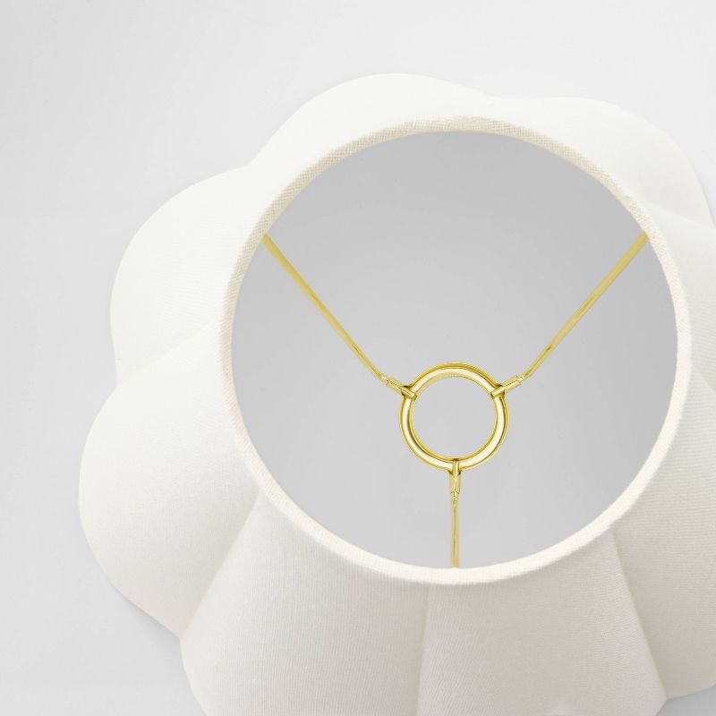 Scallop Pleated Lamp Shade White - Threshold™ designed with Studio McGee