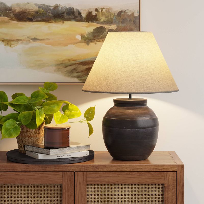 21.25"x17" Large Ceramic Table Lamp - Threshold
