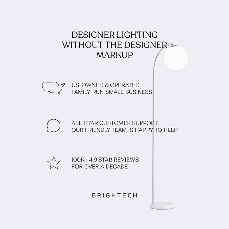 Brightech Libra Modern Dimmable Integrated LED Arc Desk Table Lamp Antiqued Brass: Touch Sensor Desk Lamp with USB-C Port, No Assembly, UL Listed