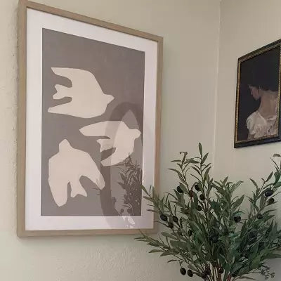 20"x30" Bird Light Wood Framed Art - Threshold™ designed with Studio McGee