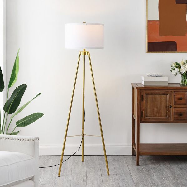 Falco 61.5" Floor Lamp - FLL4118 - Gold - Safavieh