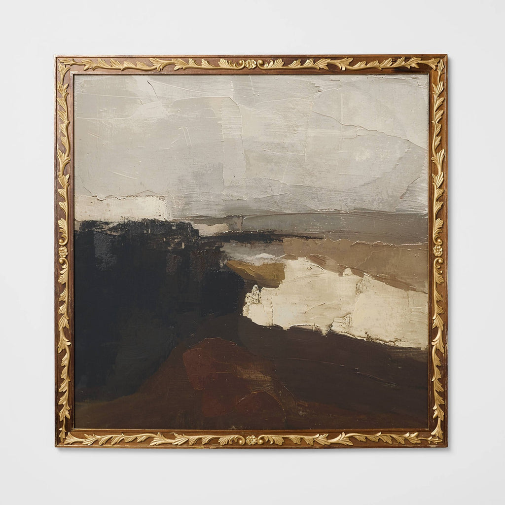 28"x28" Dark Modern Abstract Framed Art - Threshold™ designed with Studio McGee