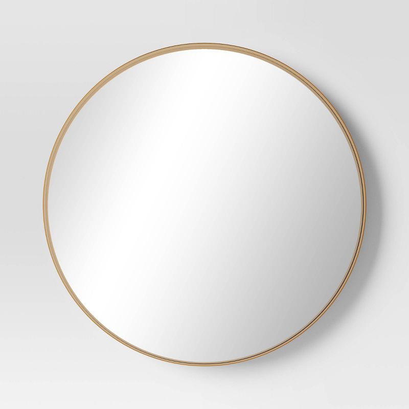30" Flush Mount Round Decorative Wall Mirror - Threshold™