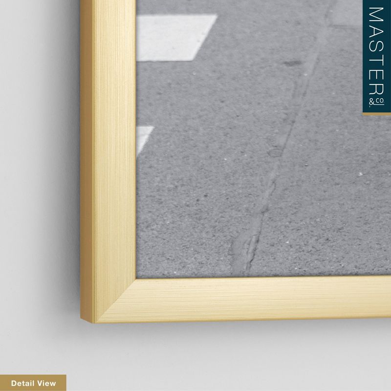 Master & Co. 18"x24" Highline Picture Frame Brass: Traditional Style, Polystyrene Material, Sawtooth Mount