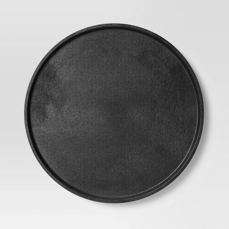 Cast Metal Round Tray - Threshold™: Aluminum Decorative Platter, Not for Food Service