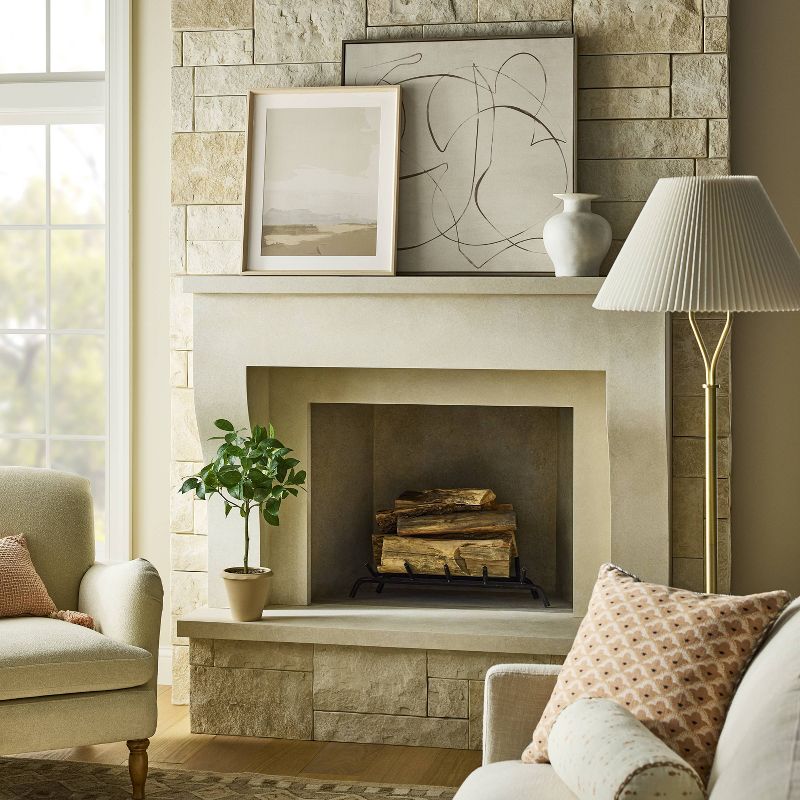 30"x30" Line Abstract Framed Canvas Wall Art - Threshold™ designed with Studio McGee