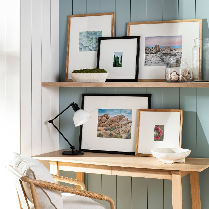 Matted Gallery Frame Natural Wood - Threshold™ designed with Studio McGee