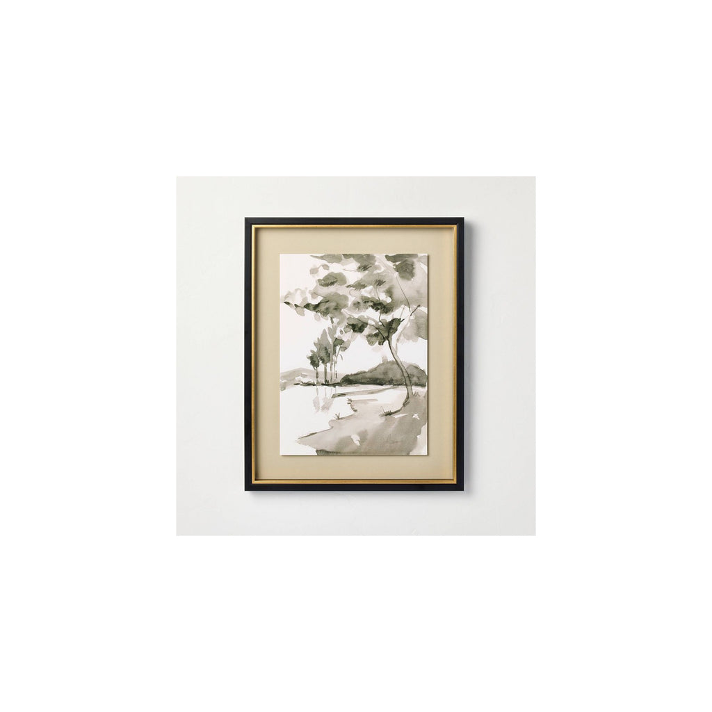 Open Box - 16"x20" Washed Landscape Framed Wall Art - Hearth & Hand with Magnolia