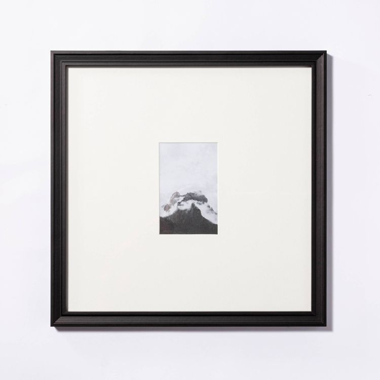 16.26"x16.26" Matted to 4"x6" Gallery Wall Frame Black - Threshold™ designed with Studio McGee