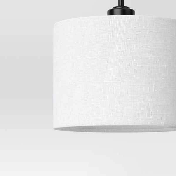 Knox Adjustable Shaded Table Lamp Black - Threshold™: Modern, In-Line Switch, ETL Listed