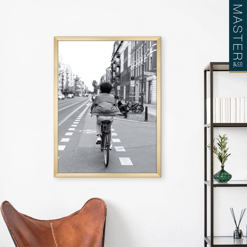 Master & Co. 18"x24" Highline Picture Frame Brass: Traditional Style, Polystyrene Material, Sawtooth Mount