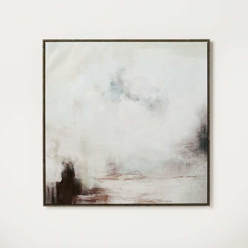 30" x 30" Wonderous Framed Canvas - Threshold™ designed with Studio McGee: Abstract Digital Print, Polystyrene Frame