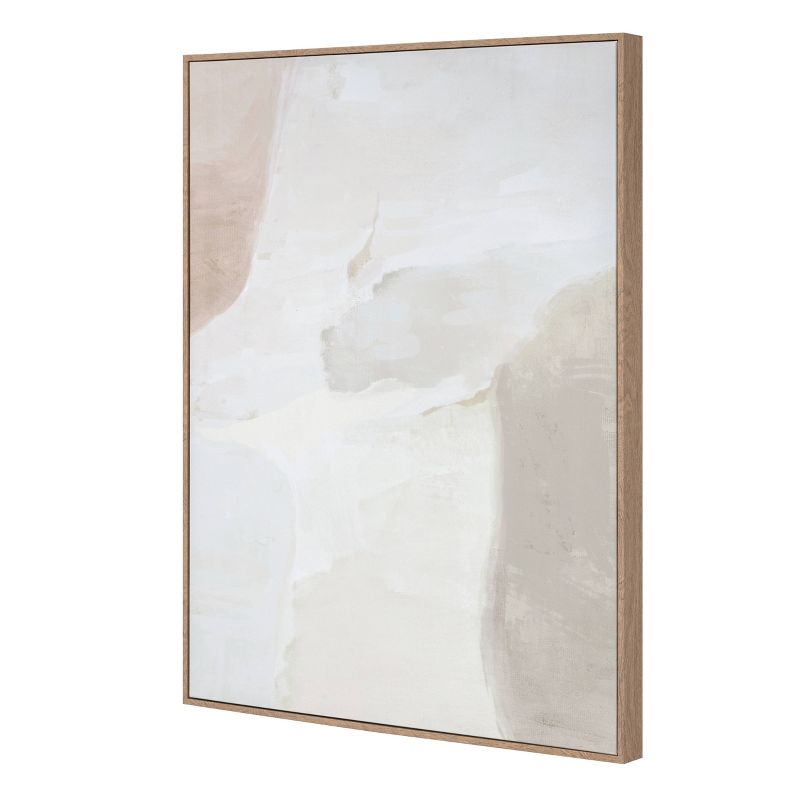 24" x 30" Neutral Abstract Lines Framed Canvas - Threshold™ designed with Studio McGee