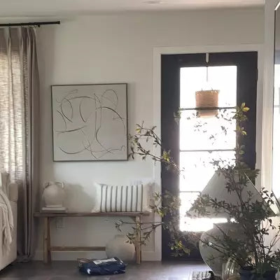 30"x30" Line Abstract Framed Canvas Wall Art - Threshold™ designed with Studio McGee