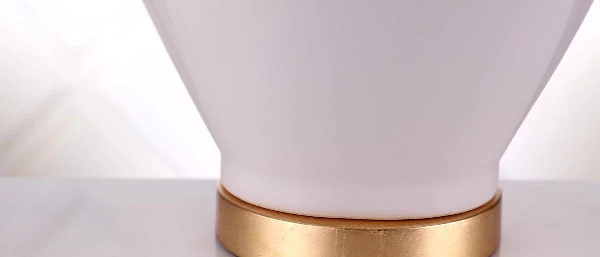 29" Ceramic Alba Geometric Table Lamp (Includes Energy Efficient Light Bulb) - JONATHAN Y