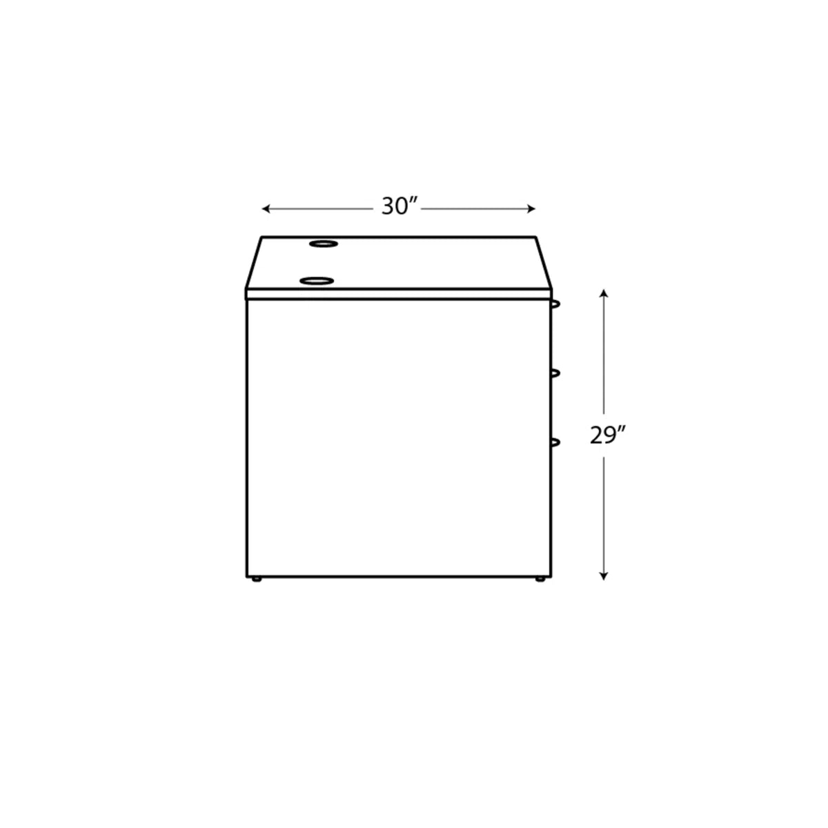 HON MOD Single Pedestal Desk