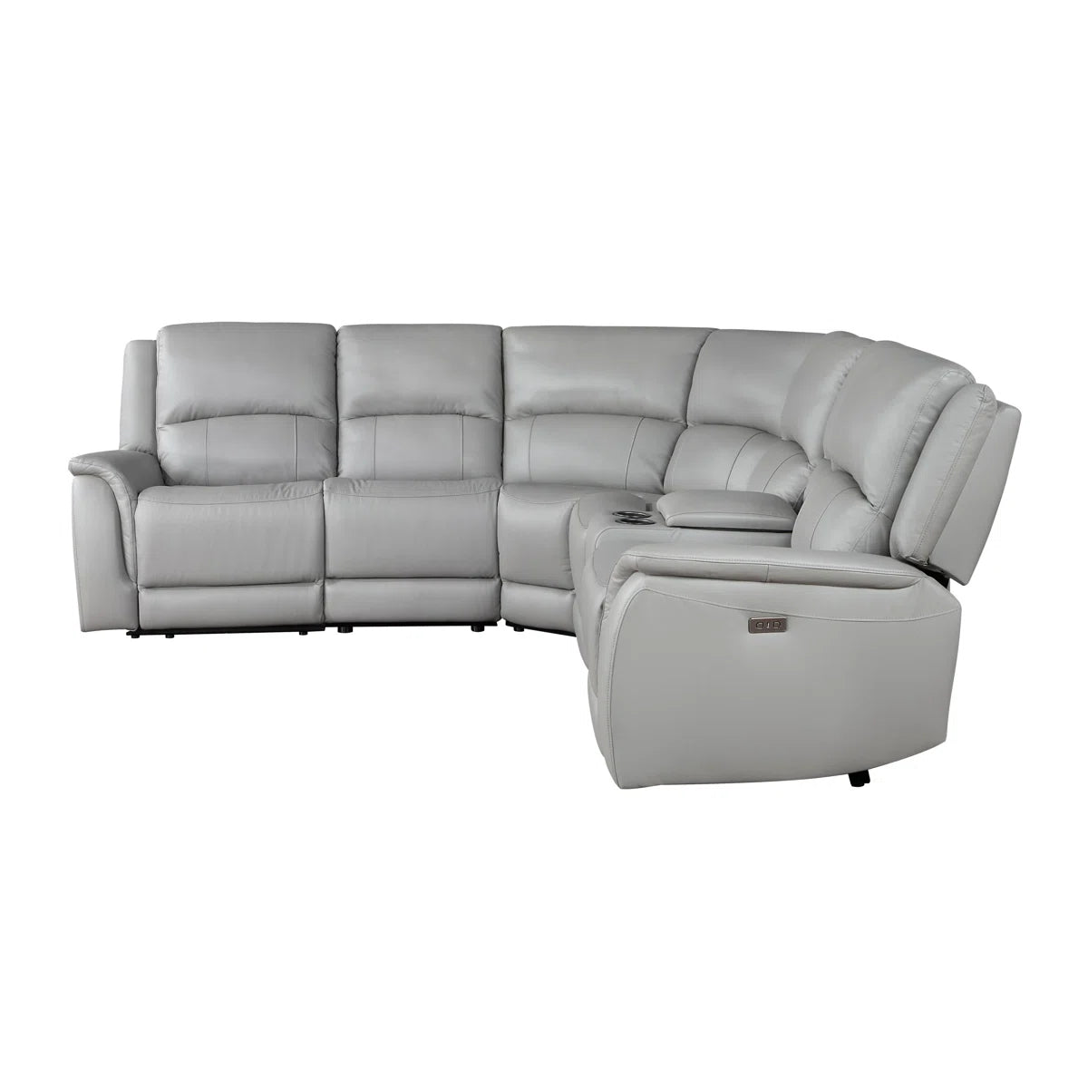 Malounta Wellkamp Leather 6-Piece Power Reclining Sectional