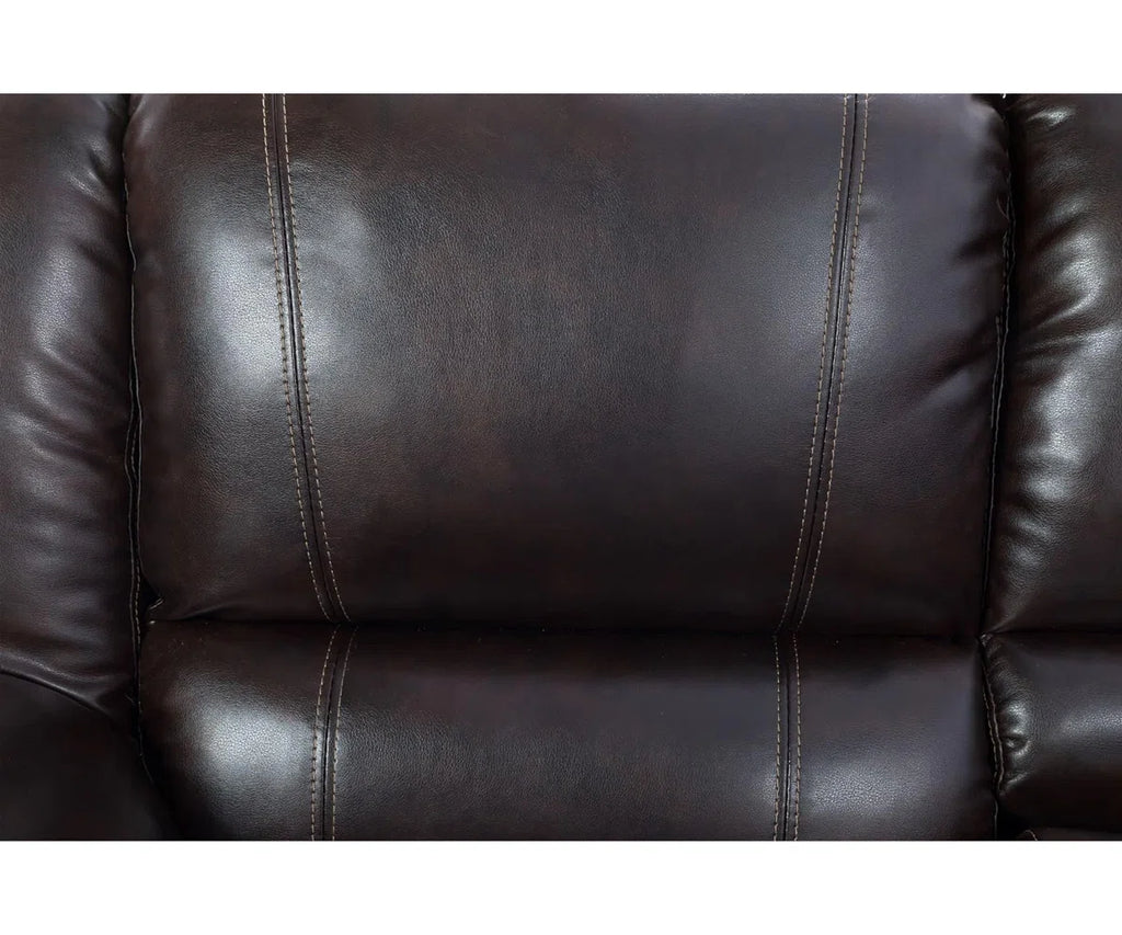 Rabbie 3 - Piece Faux Leather Reclining Sectional