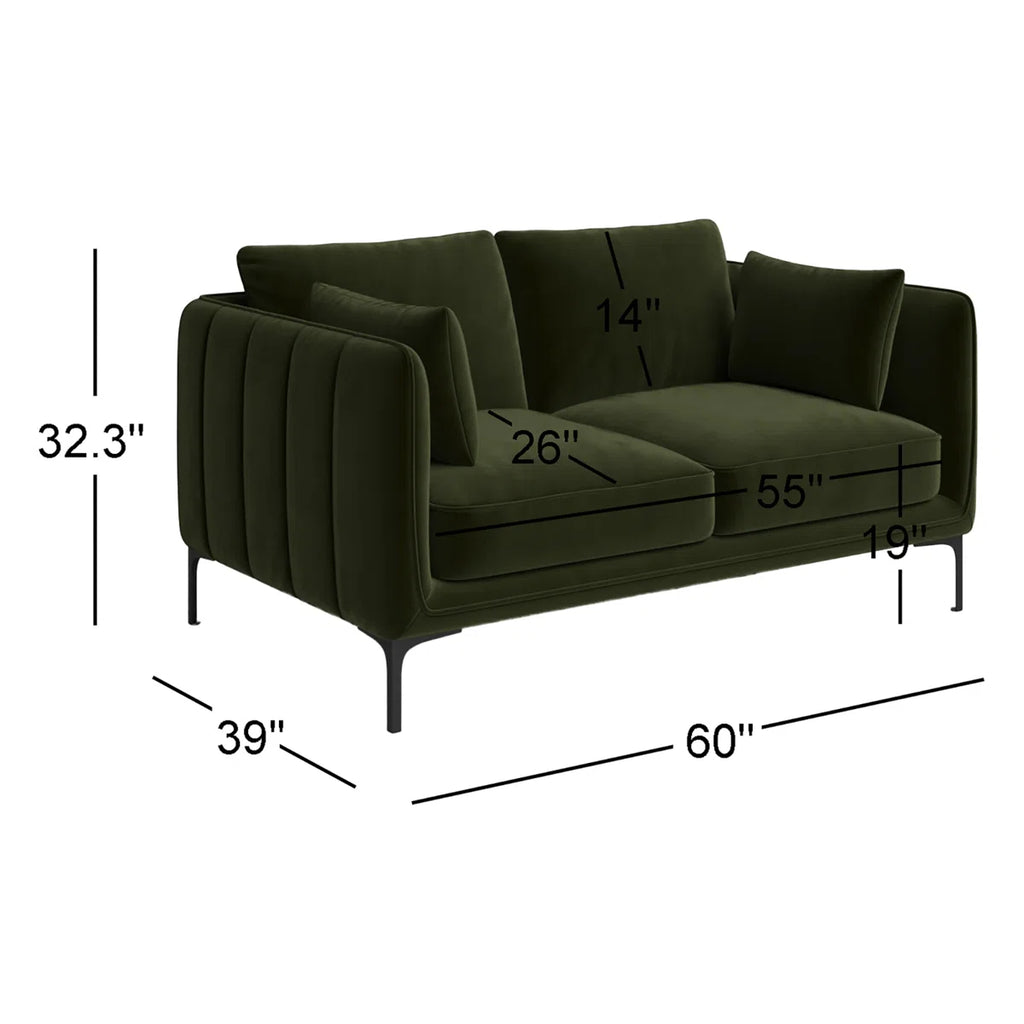 Rae 60'' Upholstered Loveseat