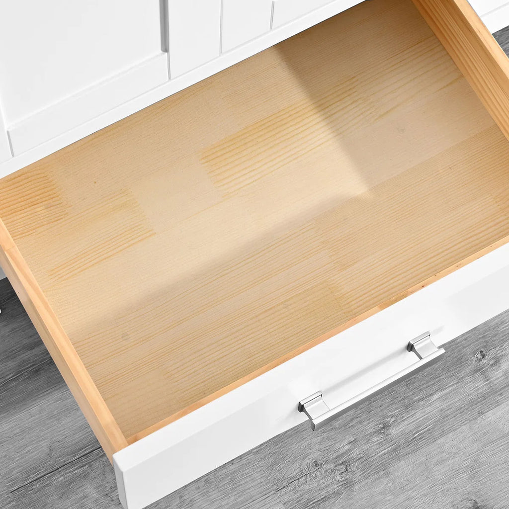 Render 84'' Double Bathroom Vanity With Engineered Stone Top