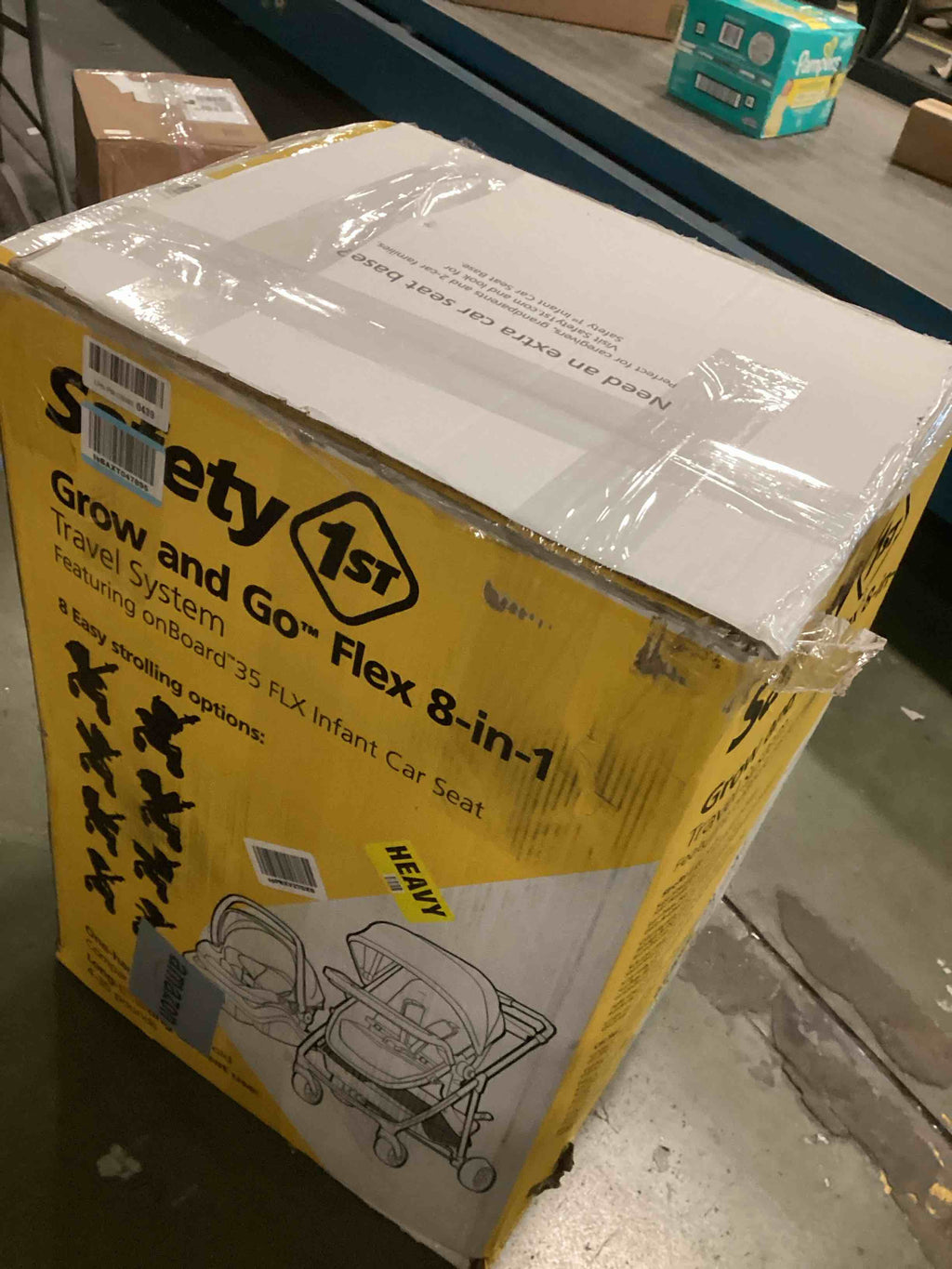 Safety 1st Grow and Go Flex 8-in-1 Car Seat Stroller Combo, Baby Stroller Travel Systems for Infants 4-30 lbs, Stroller and Carseat Combo Set, Foundry