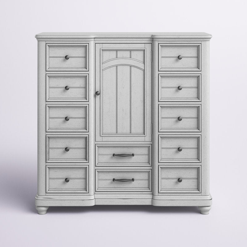 Alrahman Solid Wood 56'' W 12 - Drawer Dresser