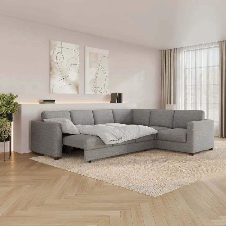 Thomasville Caler Convertible Sleeper Sectional with Storage