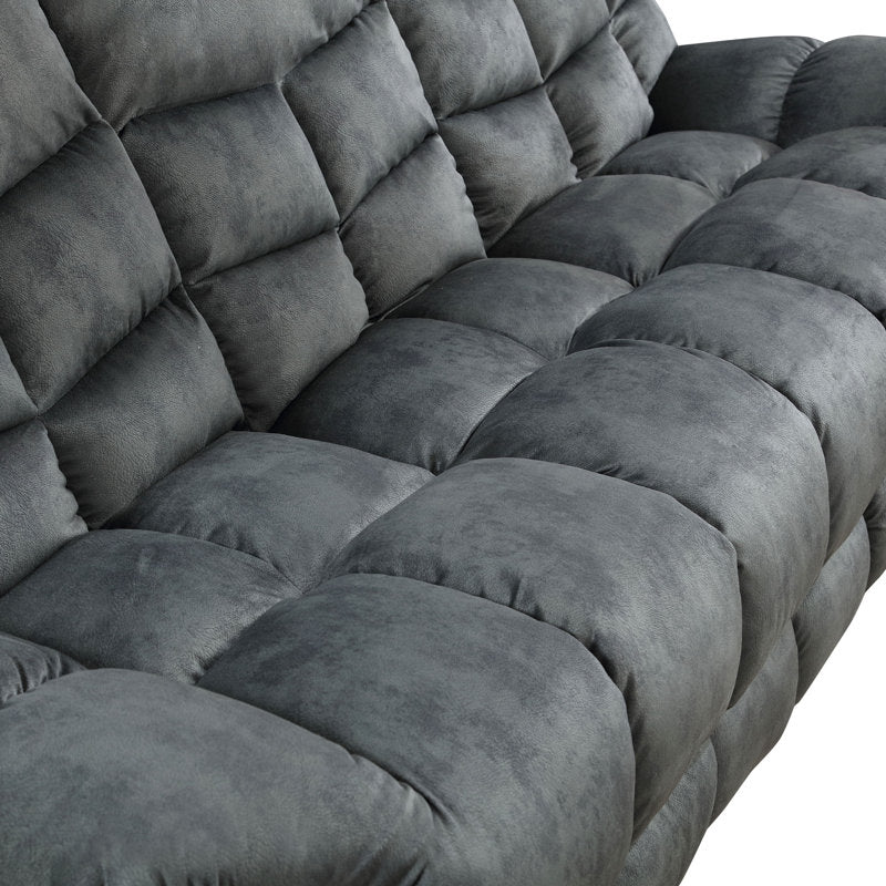 Edilmar 83.1'' Wide Contemporary and Overstuffed Manual Reclining Sofa with Wide Backrest