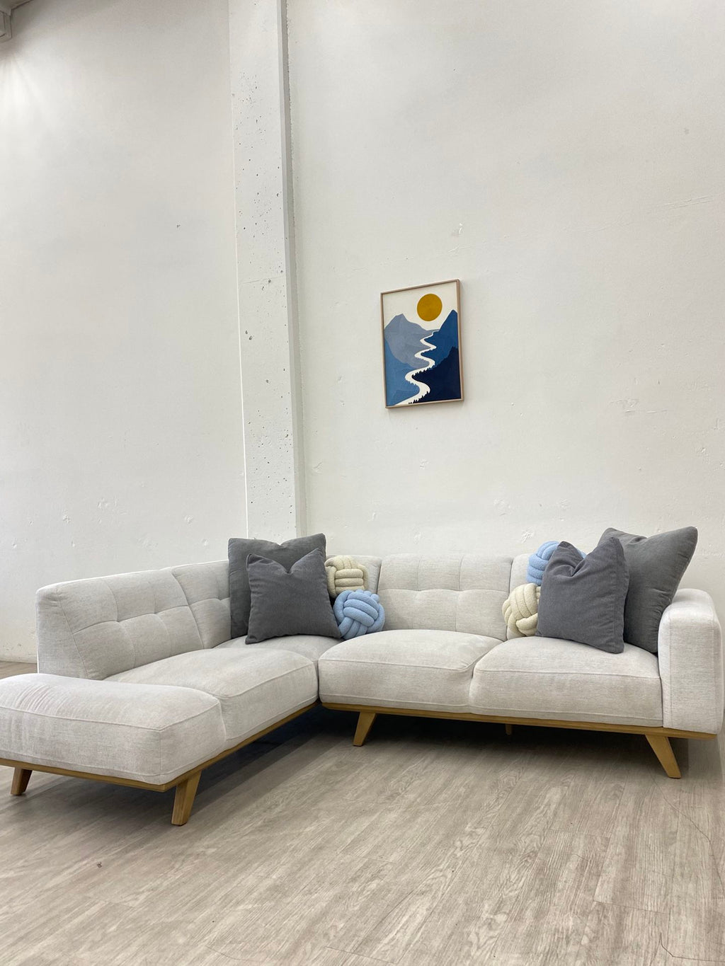 Aeva Fabric Sectional Couch