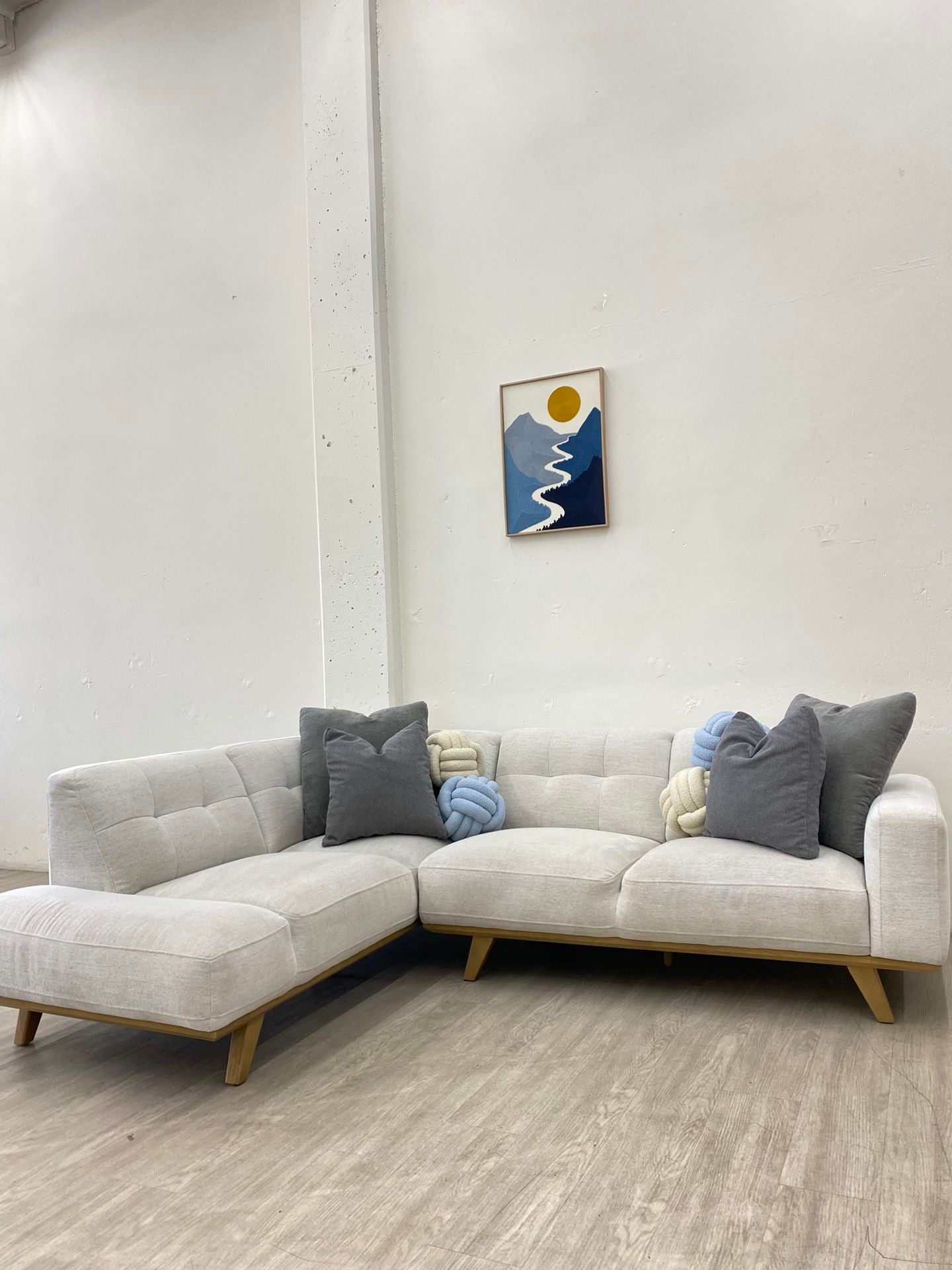 Aeva Fabric Sectional Couch