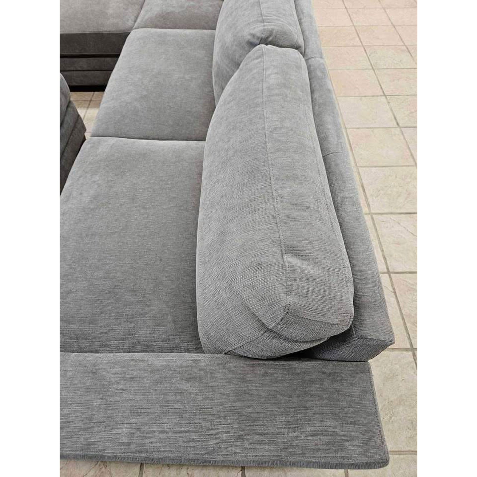 Penelope Fabric Sectional with Ottoman Free Delivery 🚚