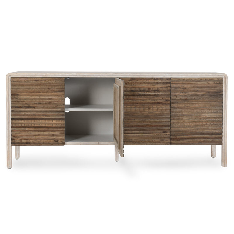 Spencer 79" Wide Elm Solid Wood Sideboard