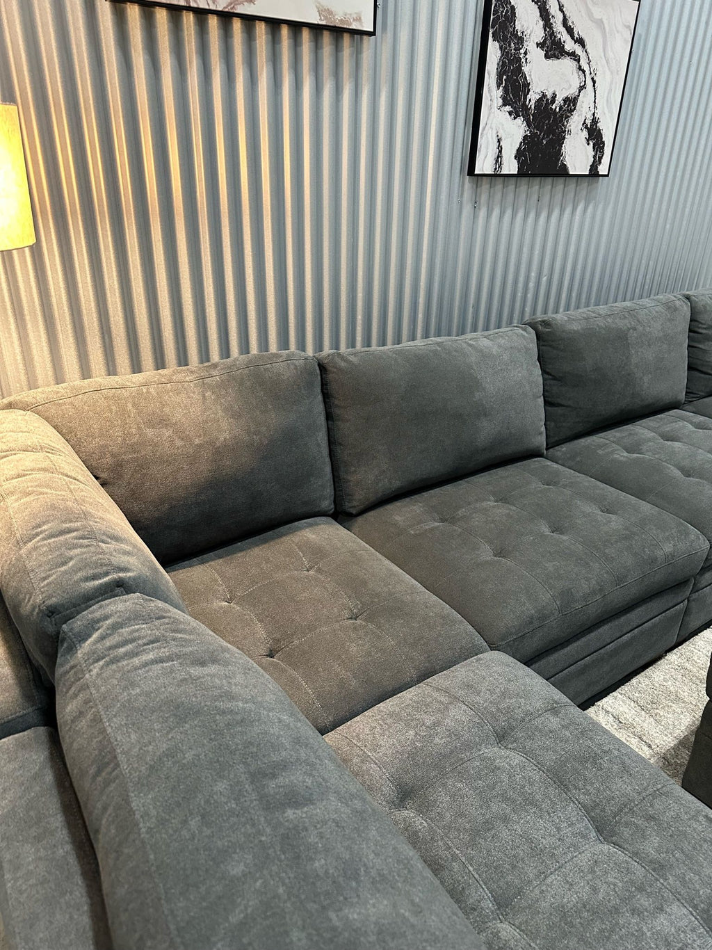 Dark Gray Thomasville Tisdale Sectional - DELIVERY AVAILABLE