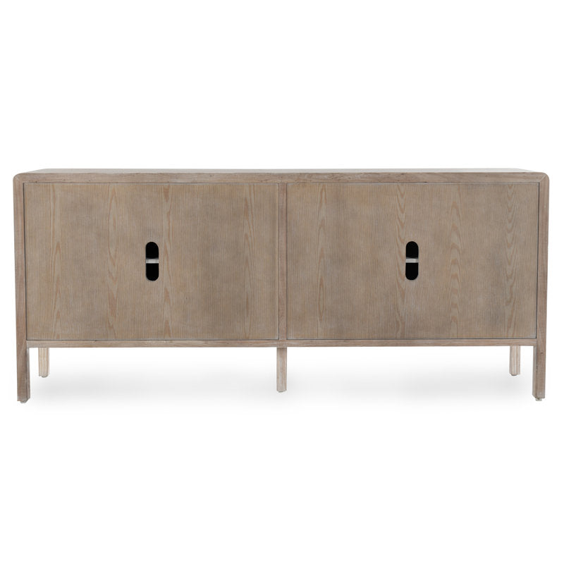 Spencer 79" Wide Elm Solid Wood Sideboard