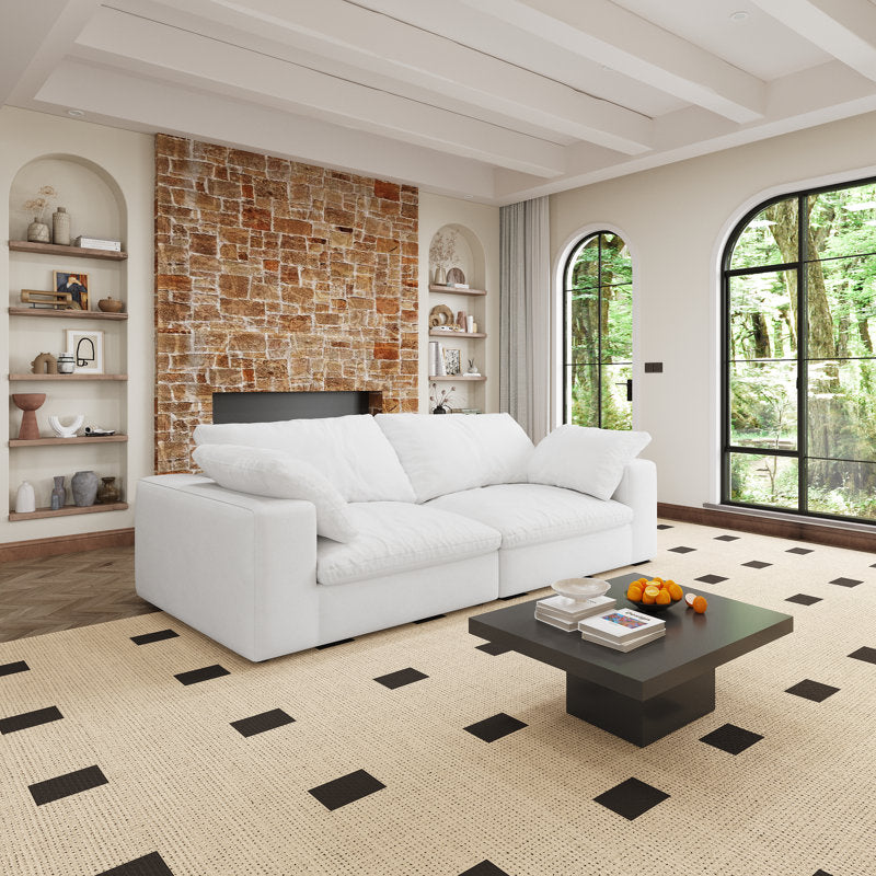 80" Down-Filled Modular Sectional Sofa for Living Room