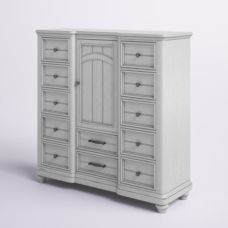 Alrahman Solid Wood 56'' W 12 - Drawer Dresser