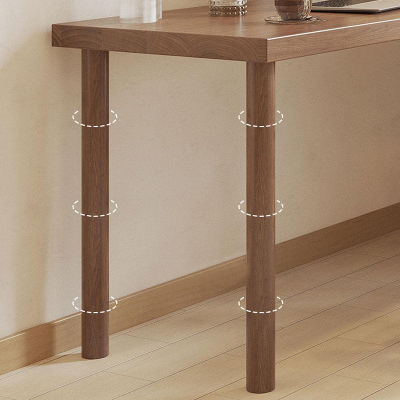 Light walnut L-Shaped Solid Wood desks