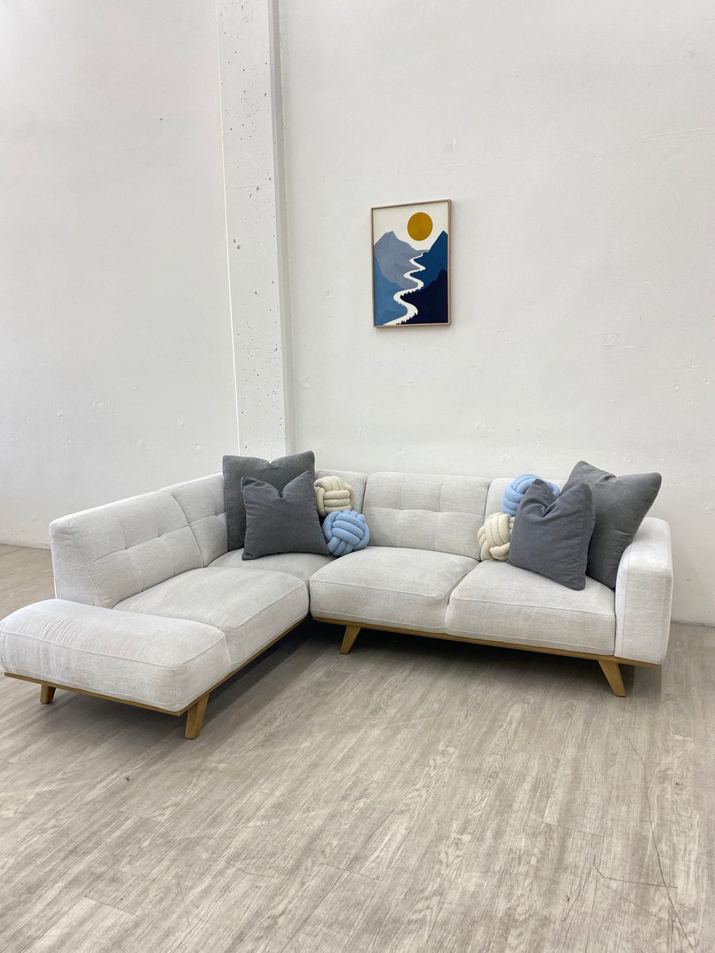 Aeva Fabric Sectional Couch