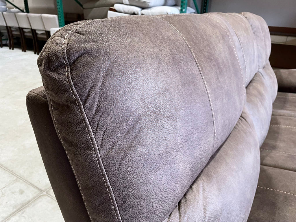 WAREHOUSE CLEARANCE | Barcalounger Henley Fabric Manual Reclining Sofa, Brown