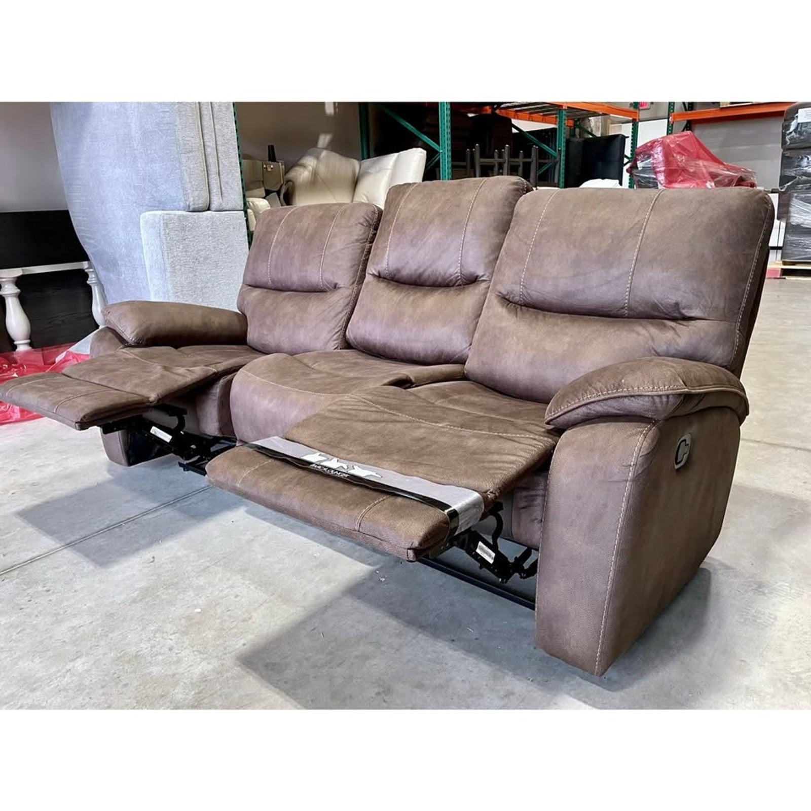 Barcalounger Henley Fabric Manual Reclining Sofa, Brown Free Delivery 🚚🚚