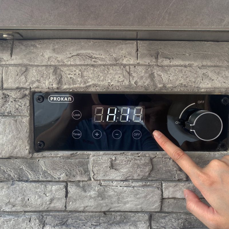 67 Inches European Ledge Outdoor Propane Fireplace