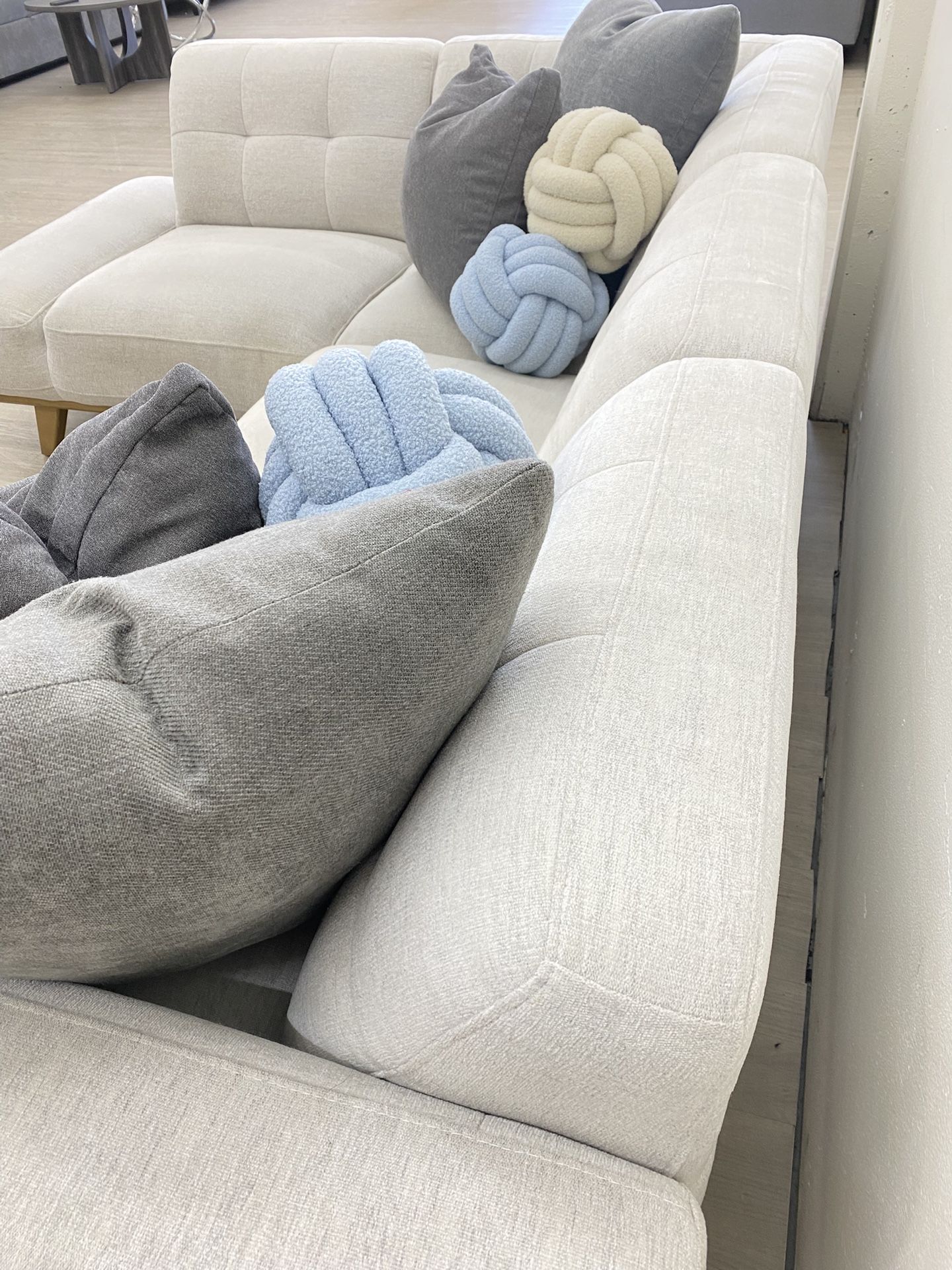 Aeva Fabric Sectional Couch