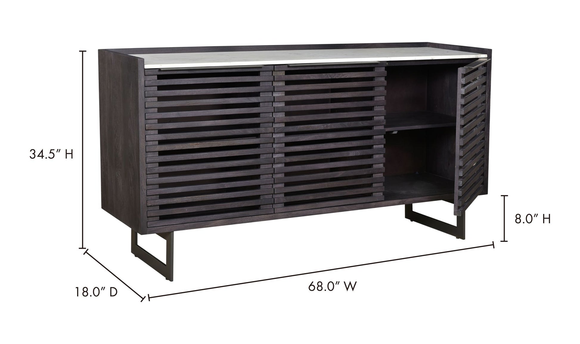 Paloma Sideboard Charcoal Grey