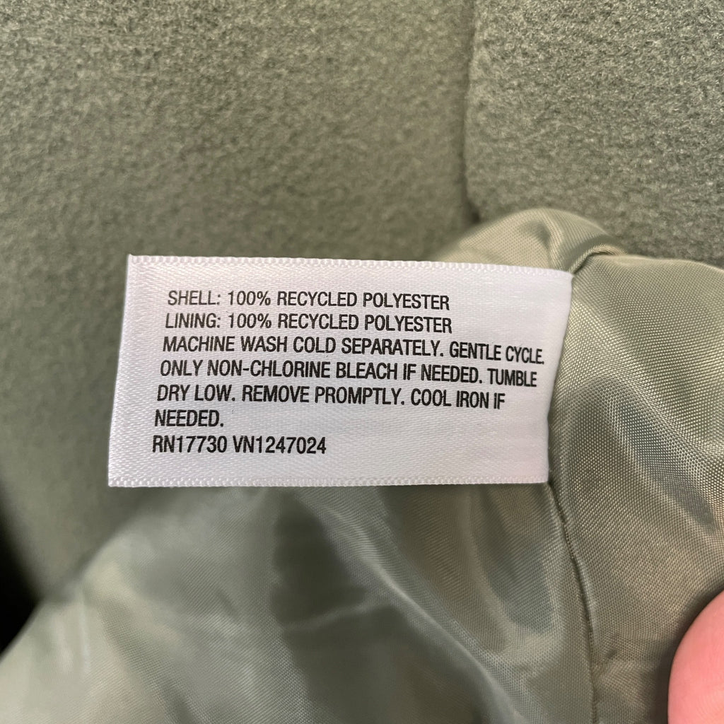 A New Day Women's Faux Wool Topcoat Olive Green Size XL